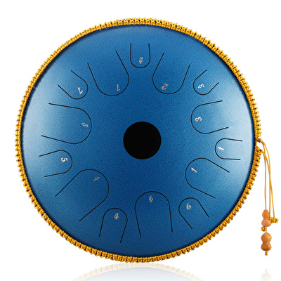 HLURU TA14-14 - UFO Series 14 Notalı 14" Bakır Çelik Sea Blue Tongue Drum